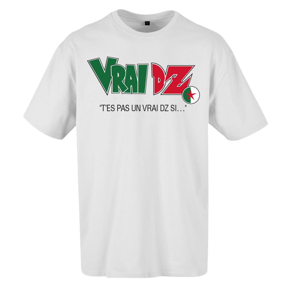 T-shirt oversize blanc VRAI DZ 🇩🇿