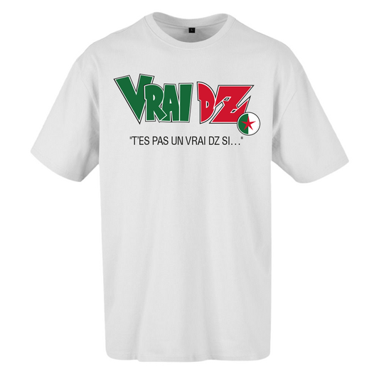 T-shirt oversize blanc VRAI DZ  🇩🇿